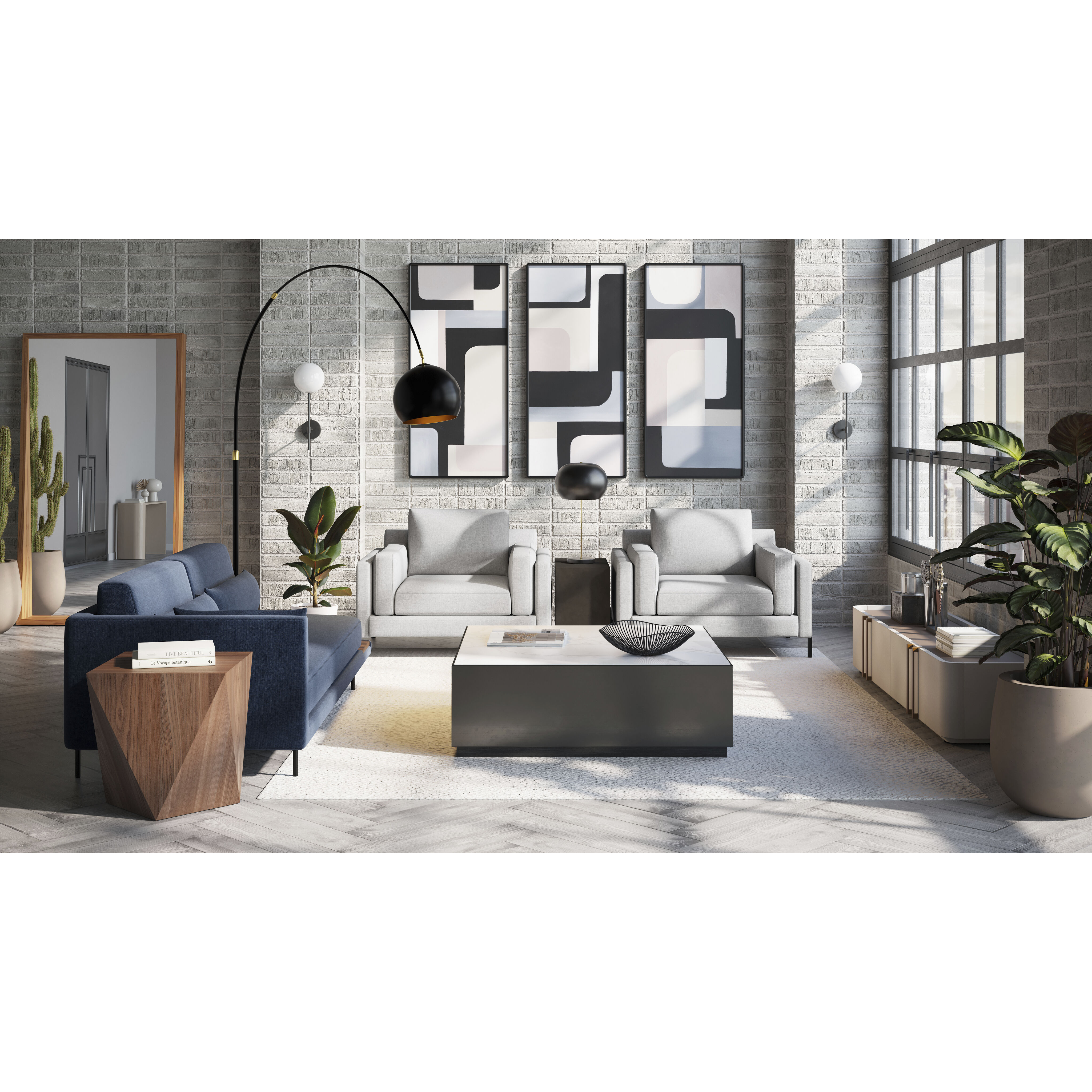 Timmons 22 X 21.5 inch Walnut End Table